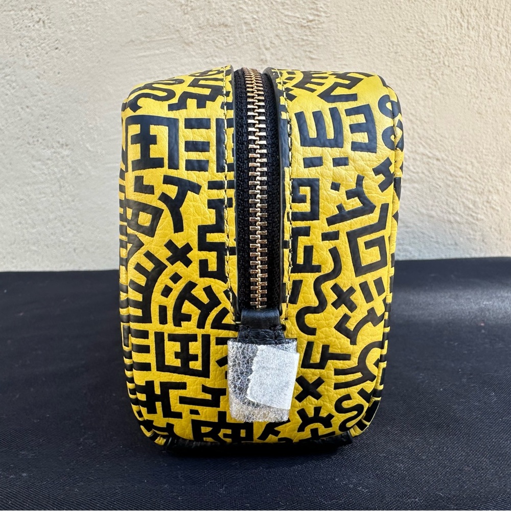 NWT COACH X KEITH HARING MICKEY MOUSE LEATHER COSMETIC BAG - Picture 3 of 7